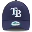 new-era-curved-brim-9forty-the-league-tampa-bay-rays-mlb-navy-blue-adjustable-cap