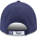 new-era-curved-brim-9forty-the-league-tampa-bay-rays-mlb-navy-blue-adjustable-cap