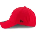 verstellbare-rote-curved-cap-9forty-the-league-der-houston-rockets-nba-von-new-era