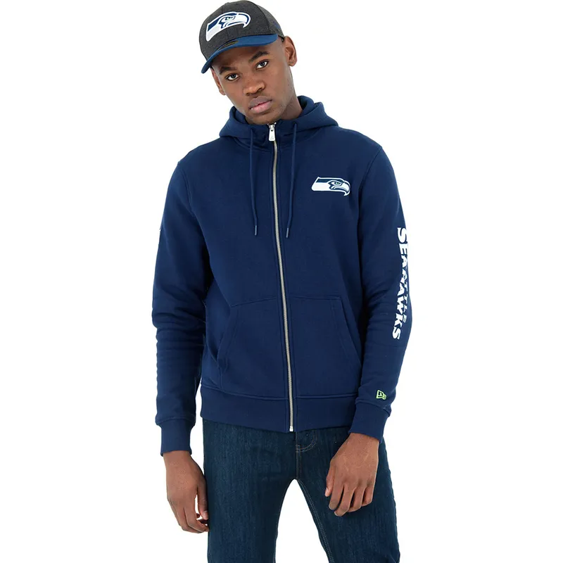 sweatshirt-mit-kapuze-blau-full-zipped-hoody-der-seattle-seahawks-nfl-von-new-era sweatshirt-mit-kapuze-blau-full-zipped-hoody-der-seattle-seahawks-nfl-von-new-era