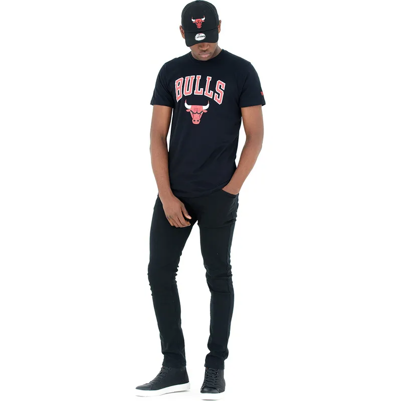 t-shirt-kurzarm-schwarz-der-chicago-bulls-nba-von-new-era t-shirt-kurzarm-schwarz-der-chicago-bulls-nba-von-new-era