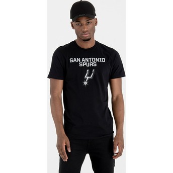 T-shirt à manche courte noir San Antonio Spurs NBA New Era