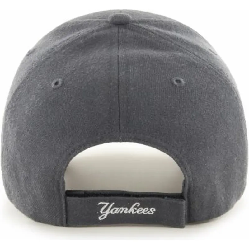 mutzen-gebogen-grau-verstellbares-band-der-new-york-yankees-mlb-von-47-brand mutzen-gebogen-grau-verstellbares-band-der-new-york-yankees-mlb-von-47-brand