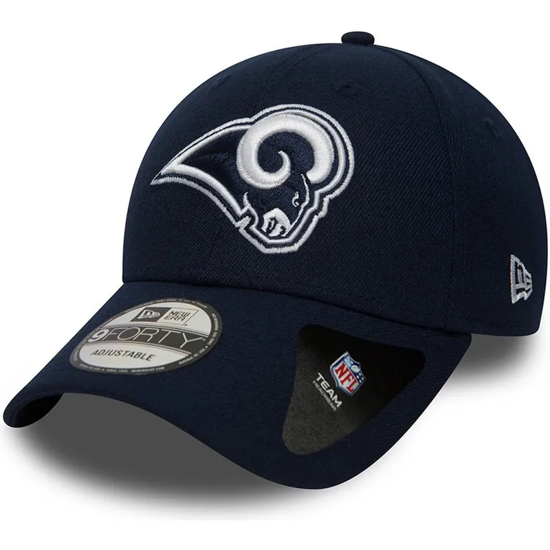 mutzen-gebogen-marineblau-verstellbares-band-9forty-the-league-der-los-angeles-rams-nfl-von-new-era
