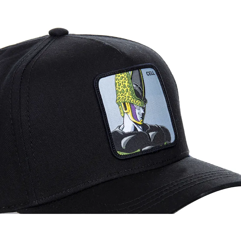 mutzen-gebogen-schwarz-snapback-zelle-dragon-ball-von-capslab