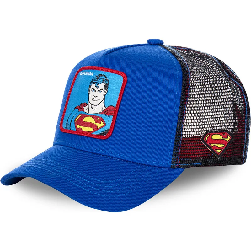 mutzen-gebogen-blau-snapback-superman-dc-comics-von-capslab mutzen-gebogen-blau-snapback-superman-dc-comics-von-capslab