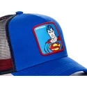 capslab-dc-comics-superman-klassisch-dc2-blaue-trucker-kappe