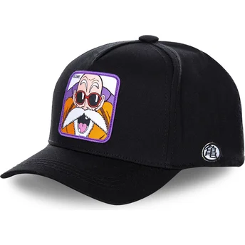 mutzen-gebogen-schwarz-snapback-master-roshi-dragon-ball-von-capslab