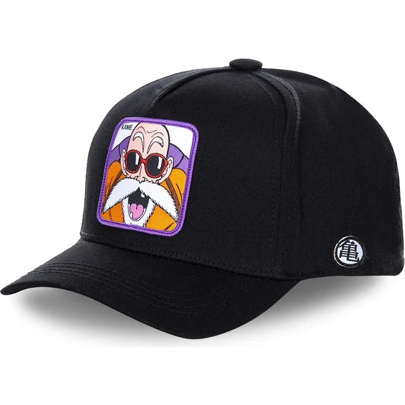 mutzen-gebogen-schwarz-snapback-master-roshi-dragon-ball-von-capslab