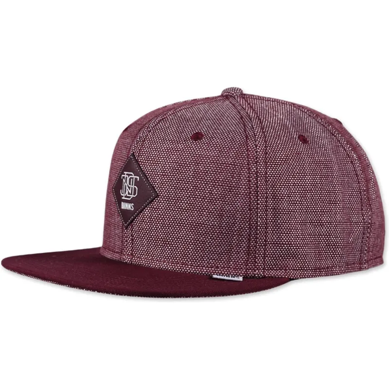 mutzen-6-panel-rot-snapback-von-djinns