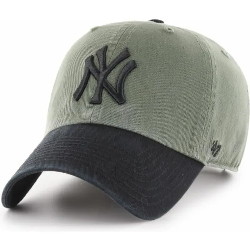 mutzen-gebogen-grun-verstellbares-band-negro-der-new-york-yankees-mlb-von-47-brand