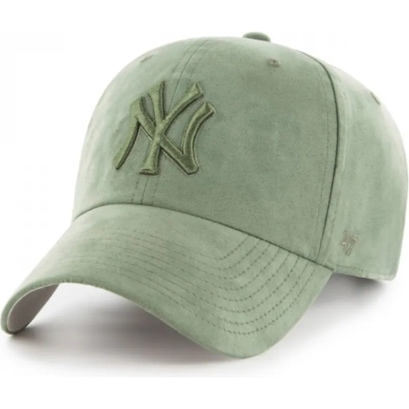 mutzen-gebogen-grun-verstellbares-band-der-new-york-yankees-mlb-von-47-brand