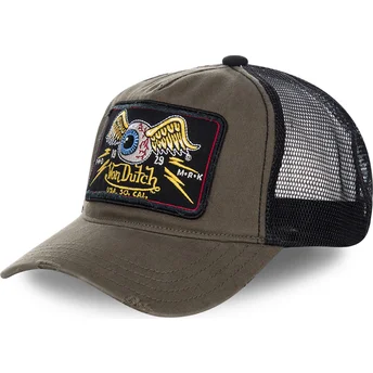 Von Dutch TRUCK06 Brown and Black Trucker Hat