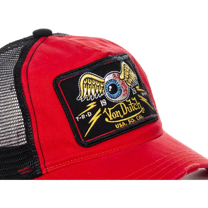 mutzen-gebogen-rot-snapback-von-von-dutch mutzen-gebogen-rot-snapback-von-von-dutch