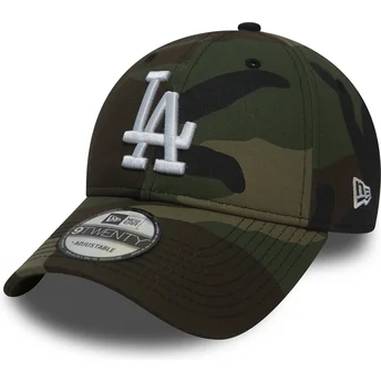 mutzen-gebogen-tarnung-verstellbares-band-9twenty-essential-packable-der-los-angeles-dodgers-mlb-von-new-era