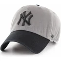 mutzen-gebogen-grau-verstellbares-band-negro-der-new-york-yankees-mlb-von-47-brand