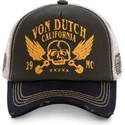 von-dutch-crew5-brown-and-black-trucker-hat