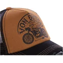 cappellino-trucker-marrone-e-nero-crew6-di-von-dutch