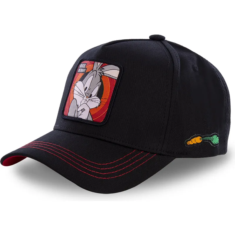mutzen-gebogen-schwarz-snapback-bugs-bunny-looney-tunes-von-capslab