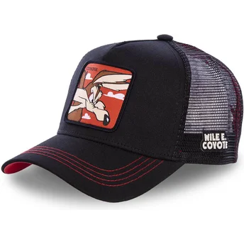 capslab-wile-e-coyote-coy1-looney-tunes-black-trucker-hat