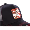 cappellino-trucker-nero-coyote-coy1-looney-tunes-di-capslab