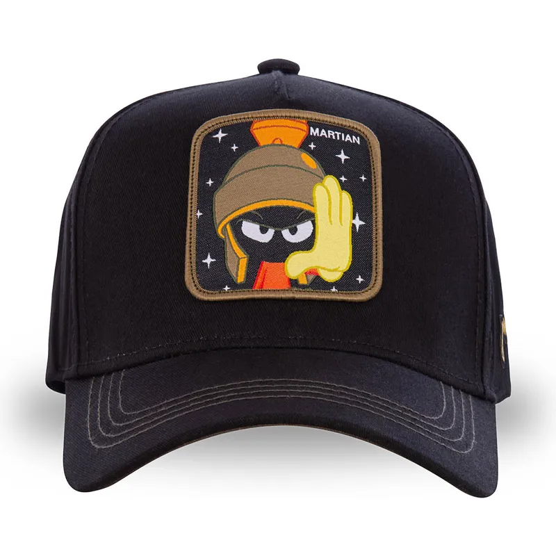 mutzen-gebogen-schwarz-snapback-marvin-der-marsianer-looney-tunes-von-capslab mutzen-gebogen-schwarz-snapback-marvin-der-marsianer-looney-tunes-von-capslab