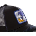 capslab-road-runner-roa1-looney-tunes-black-trucker-hat