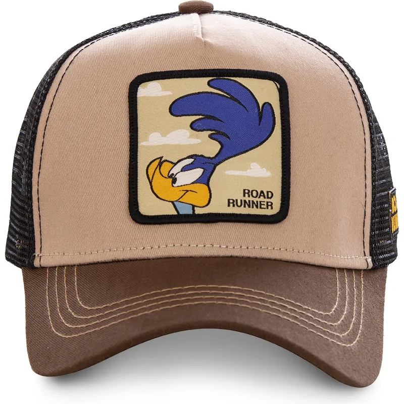 cappellino-trucker-marrone-beep-beep-roa2-looney-tunes-di-capslab