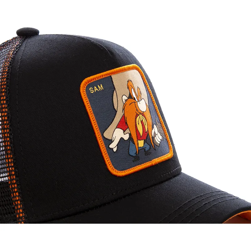 schwarze-trucker-kappe-sam-bigotes-sam1-looney-tunes-von-capslab
