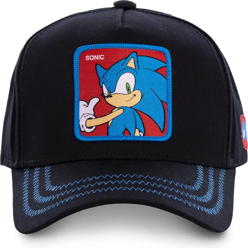 mutzen-gebogen-schwarz-snapback-sonic-sonic-the-hedgehog-von-capslab