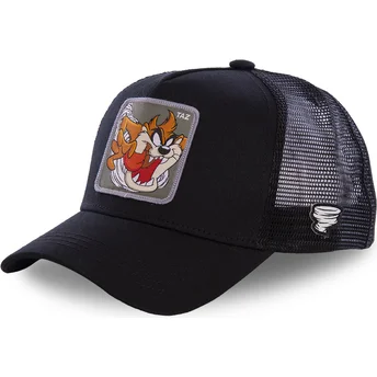 capslab-tasmanian-devil-taz3-looney-tunes-black-trucker-hat