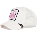 weisse-trucker-kappe-flamingo-floater-von-goorin-bros