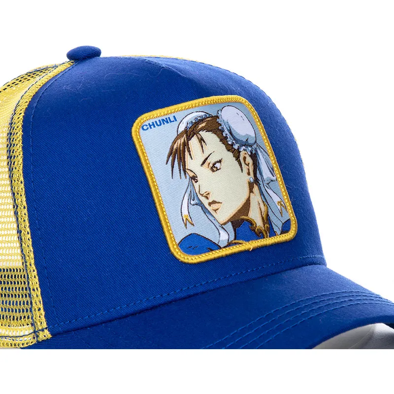 mutzen-gebogen-blau-snapback-chun-li-street-fighter-von-capslab mutzen-gebogen-blau-snapback-chun-li-street-fighter-von-capslab