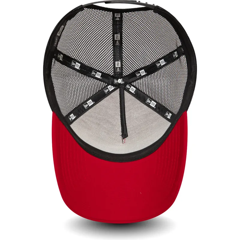 mutzen-gebogen-rot-snapback-a-frame-von-new-era mutzen-gebogen-rot-snapback-a-frame-von-new-era