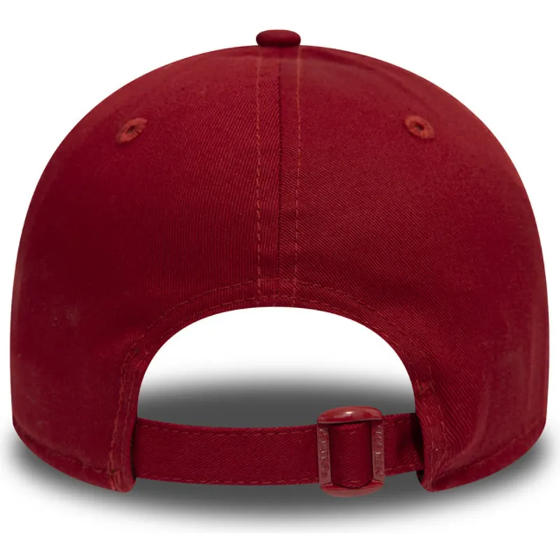 mutzen-gebogen-rot-verstellbares-band-negro-9forty-essential-der-new-york-yankees-mlb-von-new-era