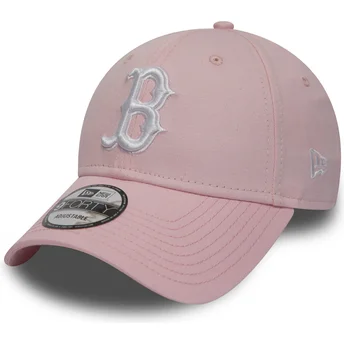 mutzen-gebogen-rosa-verstellbares-band-9forty-essential-der-boston-red-sox-mlb-von-new-era