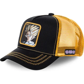 trucker-cap-schwarz-und-gelb-son-gohan-super-saiyan-2-dbzsup-dragon-ball-von-capslab