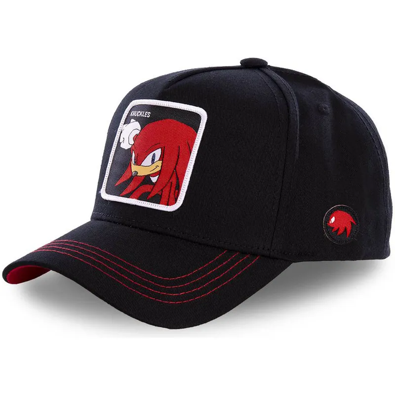 mutzen-gebogen-schwarz-snapback-knuckles-the-echidna-sonic-the-hedgehog-von-capslab mutzen-gebogen-schwarz-snapback-knuckles-the-echidna-sonic-the-hedgehog-von-capslab