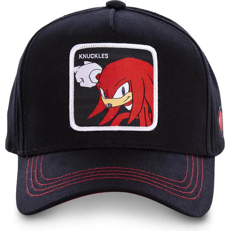 mutzen-gebogen-schwarz-snapback-knuckles-the-echidna-sonic-the-hedgehog-von-capslab mutzen-gebogen-schwarz-snapback-knuckles-the-echidna-sonic-the-hedgehog-von-capslab