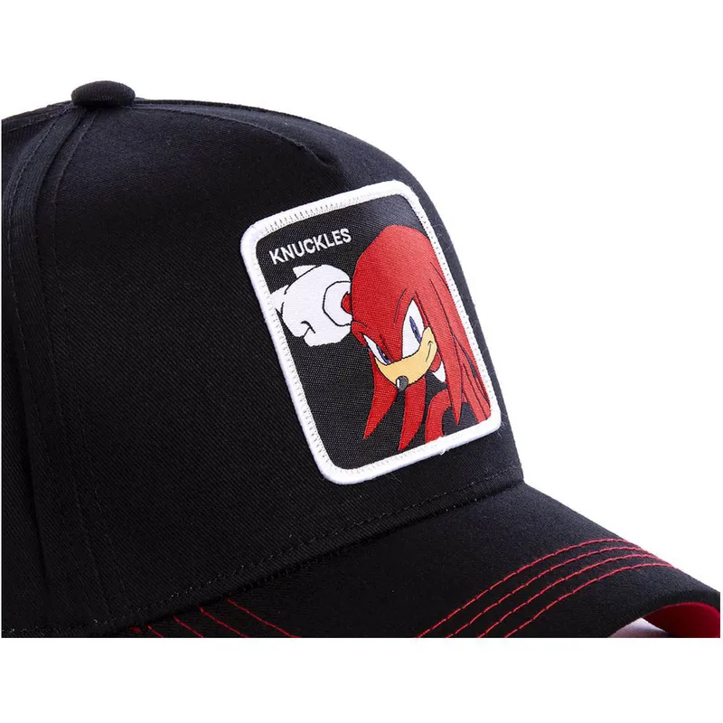 mutzen-gebogen-schwarz-snapback-knuckles-the-echidna-sonic-the-hedgehog-von-capslab mutzen-gebogen-schwarz-snapback-knuckles-the-echidna-sonic-the-hedgehog-von-capslab