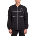 volcom-black-thrifter-zip-through-sweatshirt-schwarz