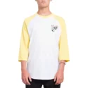volcom-yellow-winged-peace-3-4-sleeve-t-shirt-weiss-und-gelb