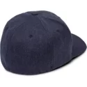 volcom-curved-brim-navy-heather-full-stone-xfit-fitted-cap-marineblau