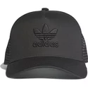 adidas-schwarzes-logo-trefoil-trucker-cap-schwarz