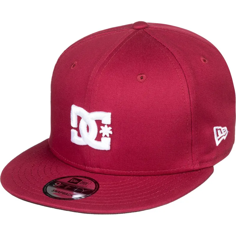 mutzen-flach-rot-snapback-von-dc-shoes