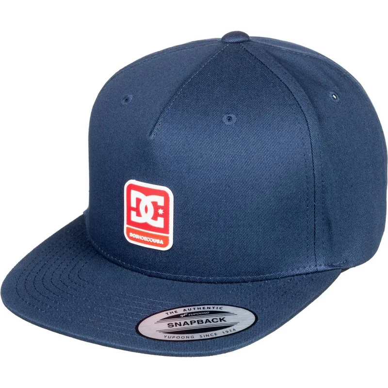 mutzen-flach-marineblau-snapback-von-dc-shoes