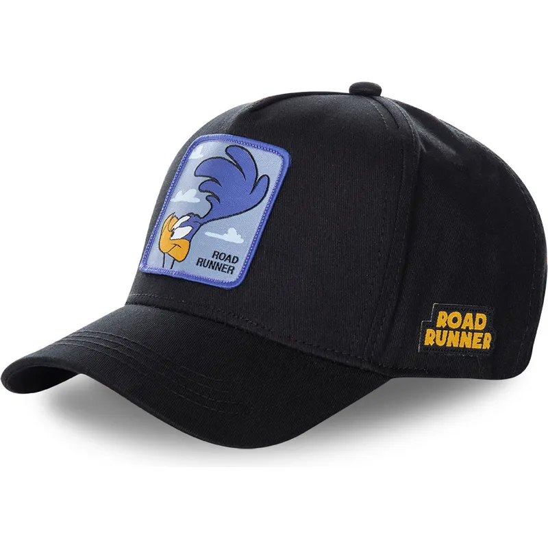 mutzen-gebogen-schwarz-snapback-roadrunner-looney-tunes-von-capslab