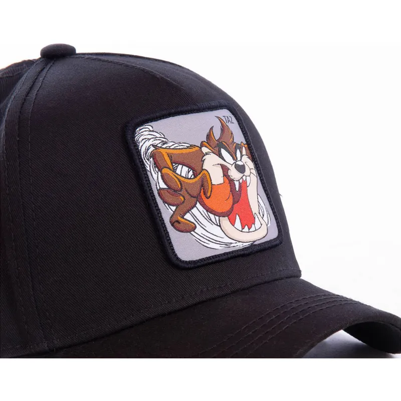 mutzen-gebogen-schwarz-snapback-diablo-tasmanischer-teufel-looney-tunes-von-capslab mutzen-gebogen-schwarz-snapback-diablo-tasmanischer-teufel-looney-tunes-von-capslab