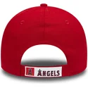 rote-verstellbare-gebogene-9forty-the-league-kappe-der-los-angeles-angels-mlb-von-new-era