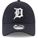 mutzen-gebogen-marineblau-verstellbares-band-9forty-the-league-der-detroit-tigers-mlb-von-new-era